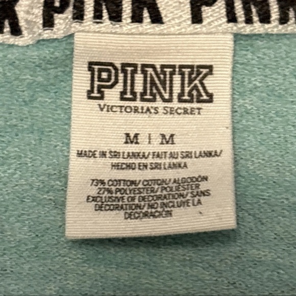 Victoria's Secret PINK Women’s Logo Pullover Campus Crewneck Sweatshirt Size M - Picture 7 of 15